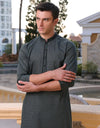 DARK GREEN COTTON KURTA | JJK-S-34779