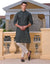 DARK GREEN COTTON KURTA | JJK-S-34779