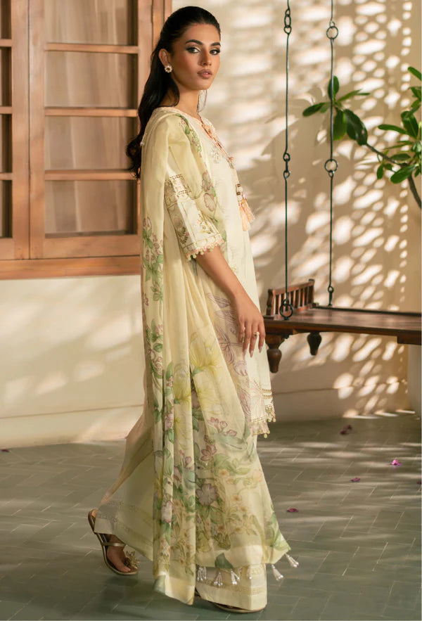 MEHRMAA BY HUMDUM UN-STITCHED 3PC | D01 Angoori