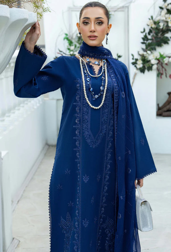 AVIVA BY HUMDUM UN-STITCHED 3PC | D-09