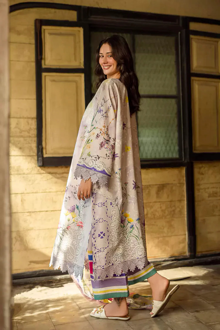 ETHEREAL BLOOM BY ROHEENAZ UN-STITCHED 3PC | Liora