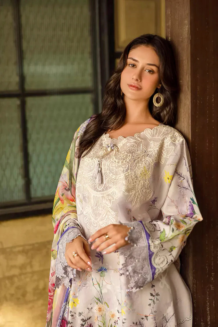 ETHEREAL BLOOM BY ROHEENAZ UN-STITCHED 3PC | Liora