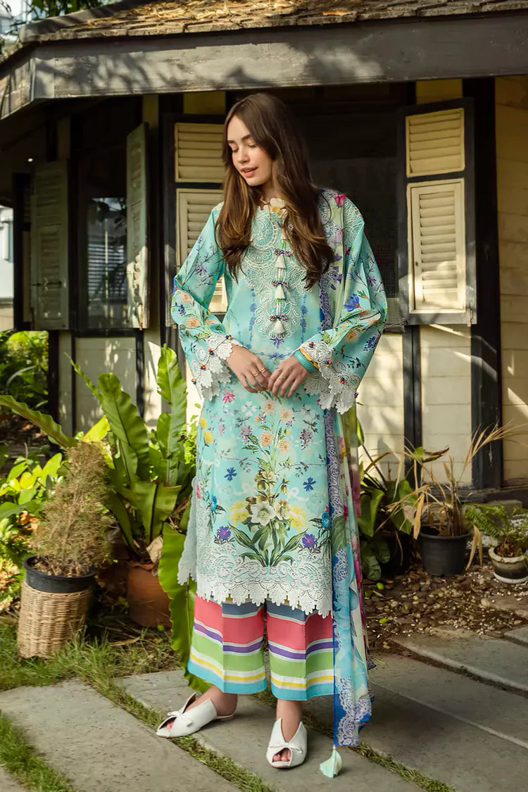 ETHEREAL BLOOM BY ROHEENAZ UN-STITCHED 3PC | Maristela