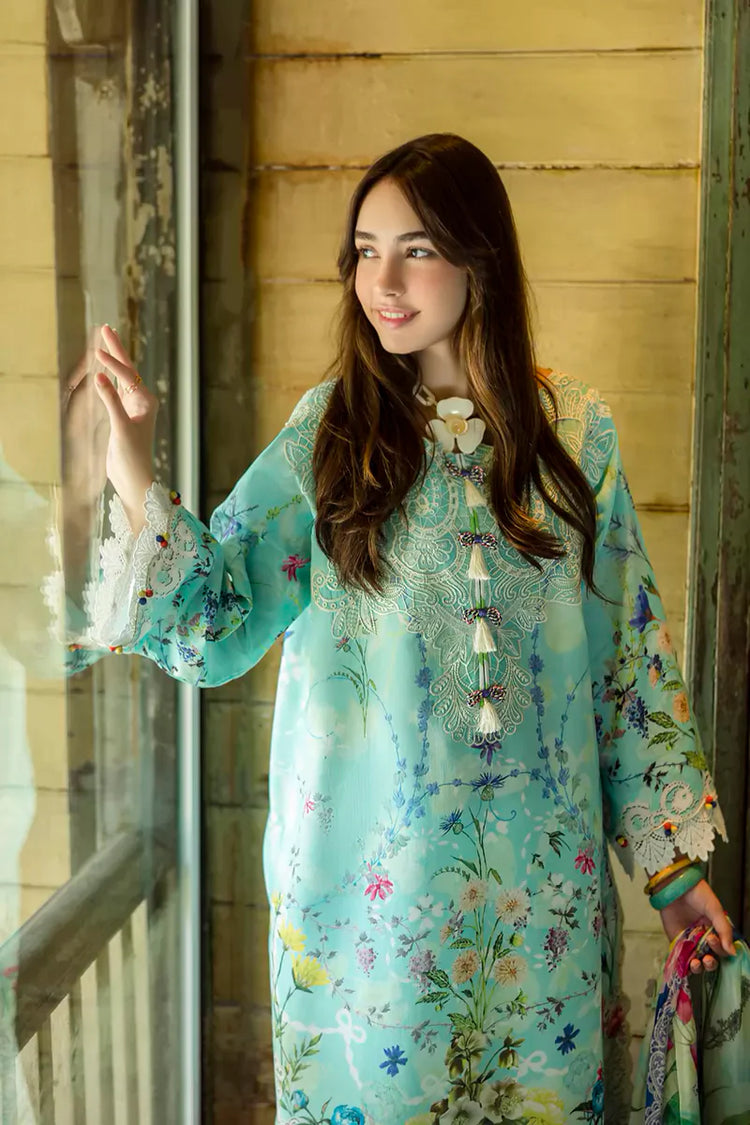 ETHEREAL BLOOM BY ROHEENAZ UN-STITCHED 3PC | Maristela