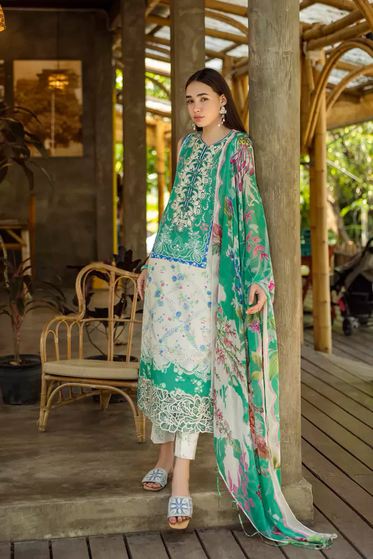ETHEREAL BLOOM BY ROHEENAZ UN-STITCHED 3PC | Zafira