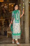 ETHEREAL BLOOM BY ROHEENAZ UN-STITCHED 3PC | Zafira