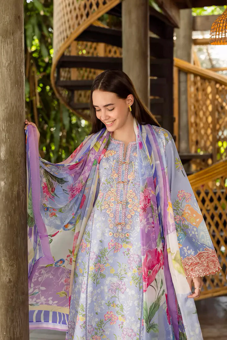 ETHEREAL BLOOM BY ROHEENAZ UN-STITCHED 3PC | Florien