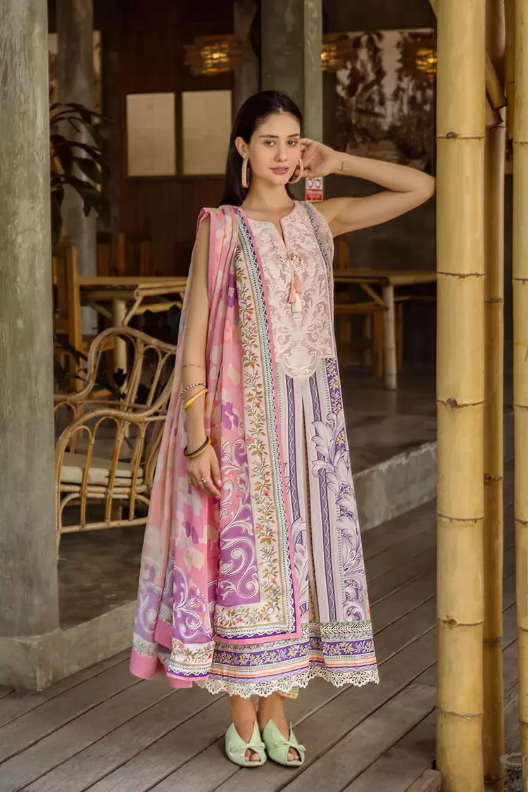 ETHEREAL BLOOM BY ROHEENAZ UN-STITCHED 3PC | Eloria