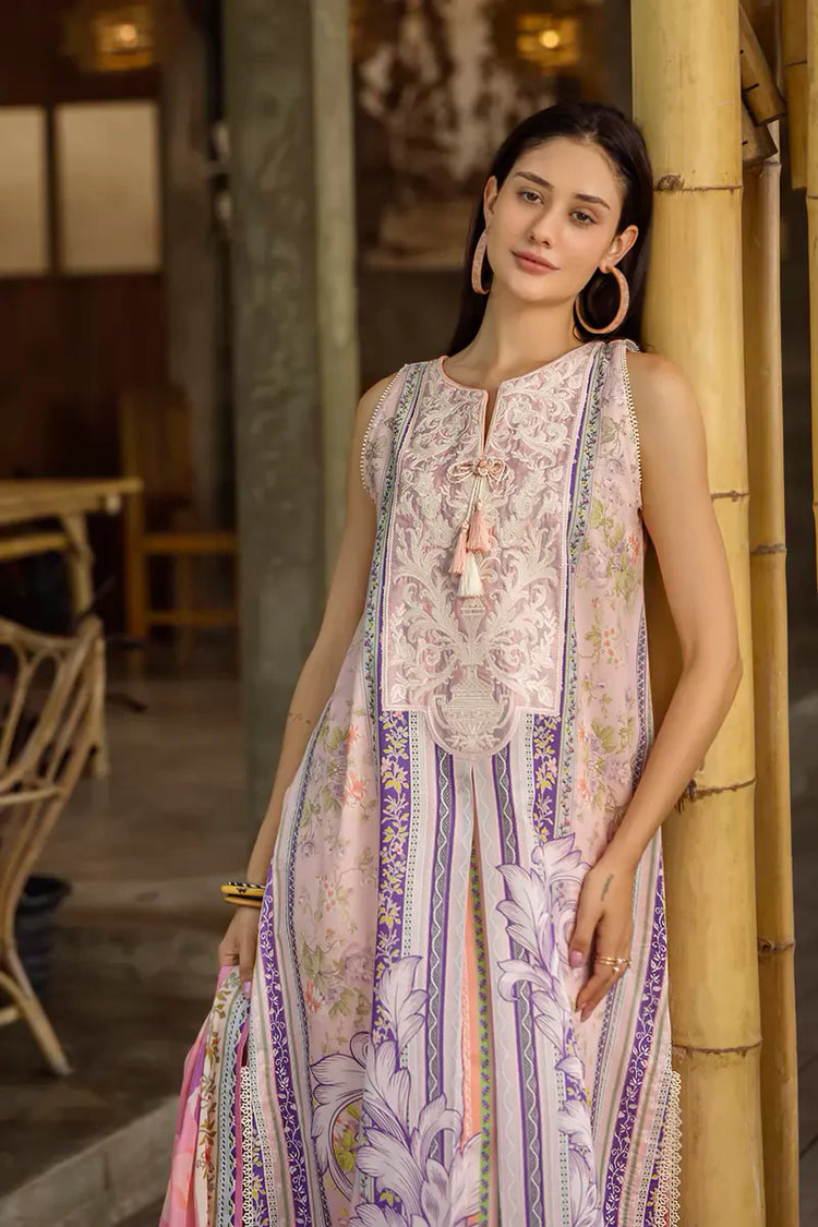 ETHEREAL BLOOM BY ROHEENAZ UN-STITCHED 3PC | Eloria