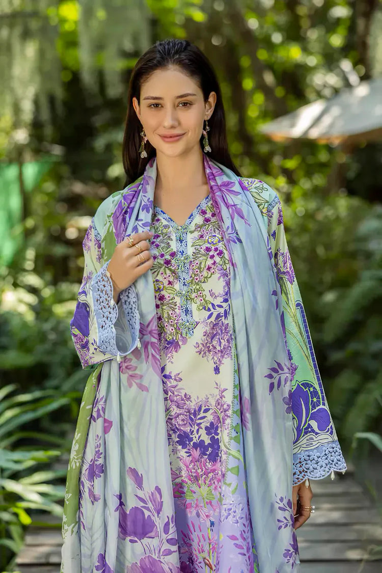 ETHEREAL BLOOM BY ROHEENAZ UN-STITCHED 3PC | Florisse