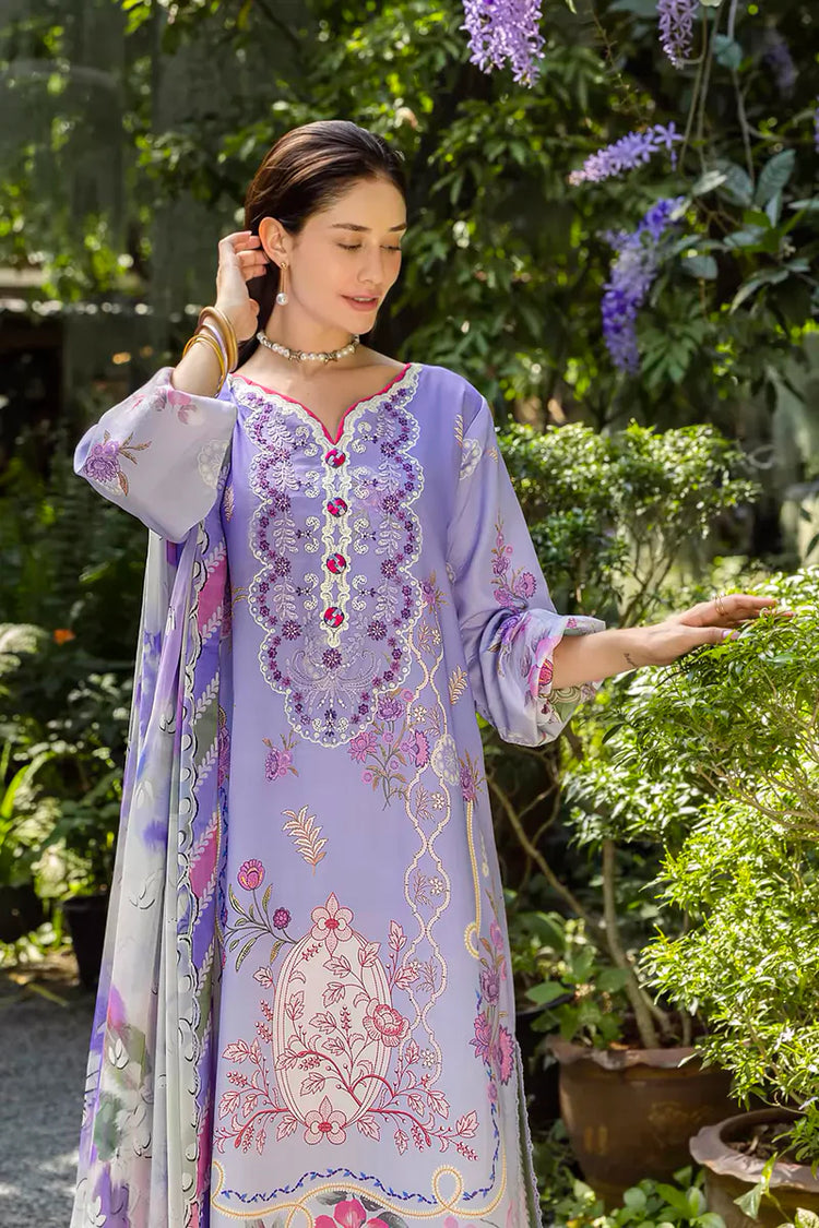 ETHEREAL BLOOM BY ROHEENAZ UN-STITCHED 3PC | Meliora