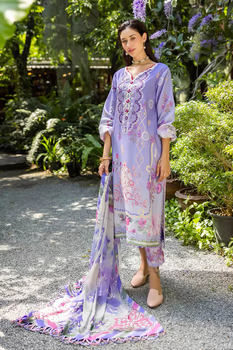 ETHEREAL BLOOM BY ROHEENAZ UN-STITCHED 3PC | Meliora