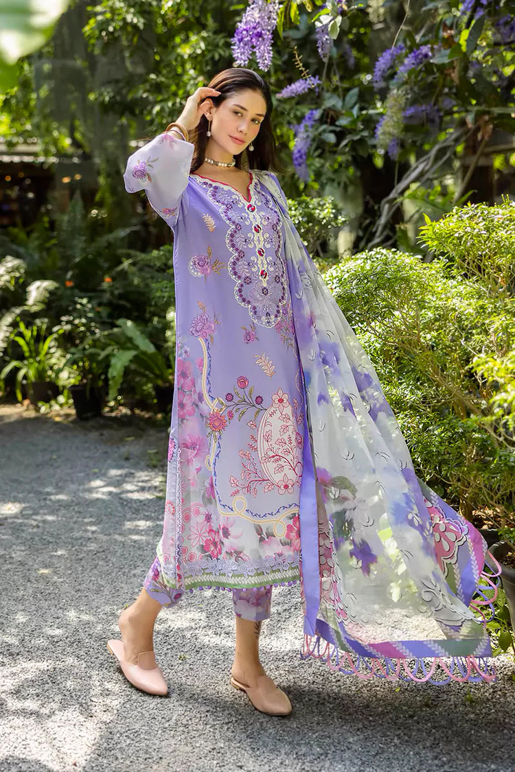 ETHEREAL BLOOM BY ROHEENAZ UN-STITCHED 3PC | Meliora