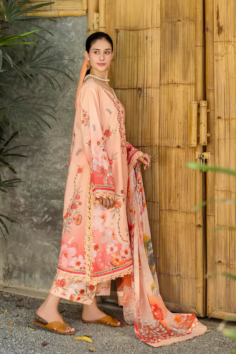 ETHEREAL BLOOM BY ROHEENAZ UN-STITCHED 3PC | Zaria