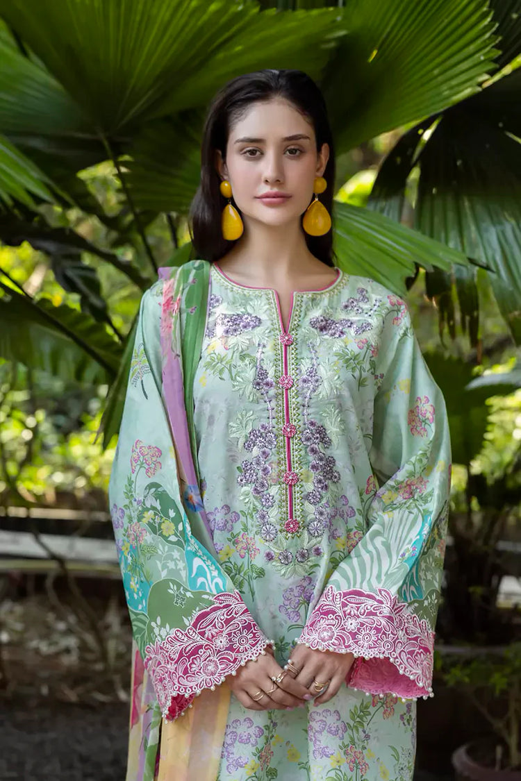 ETHEREAL BLOOM BY ROHEENAZ UN-STITCHED 3PC | Ivara