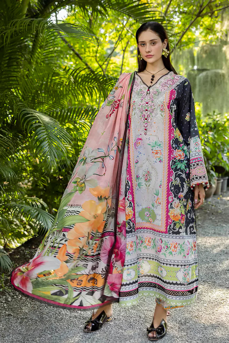 ETHEREAL BLOOM BY ROHEENAZ UN-STITCHED 3PC | Nymeria