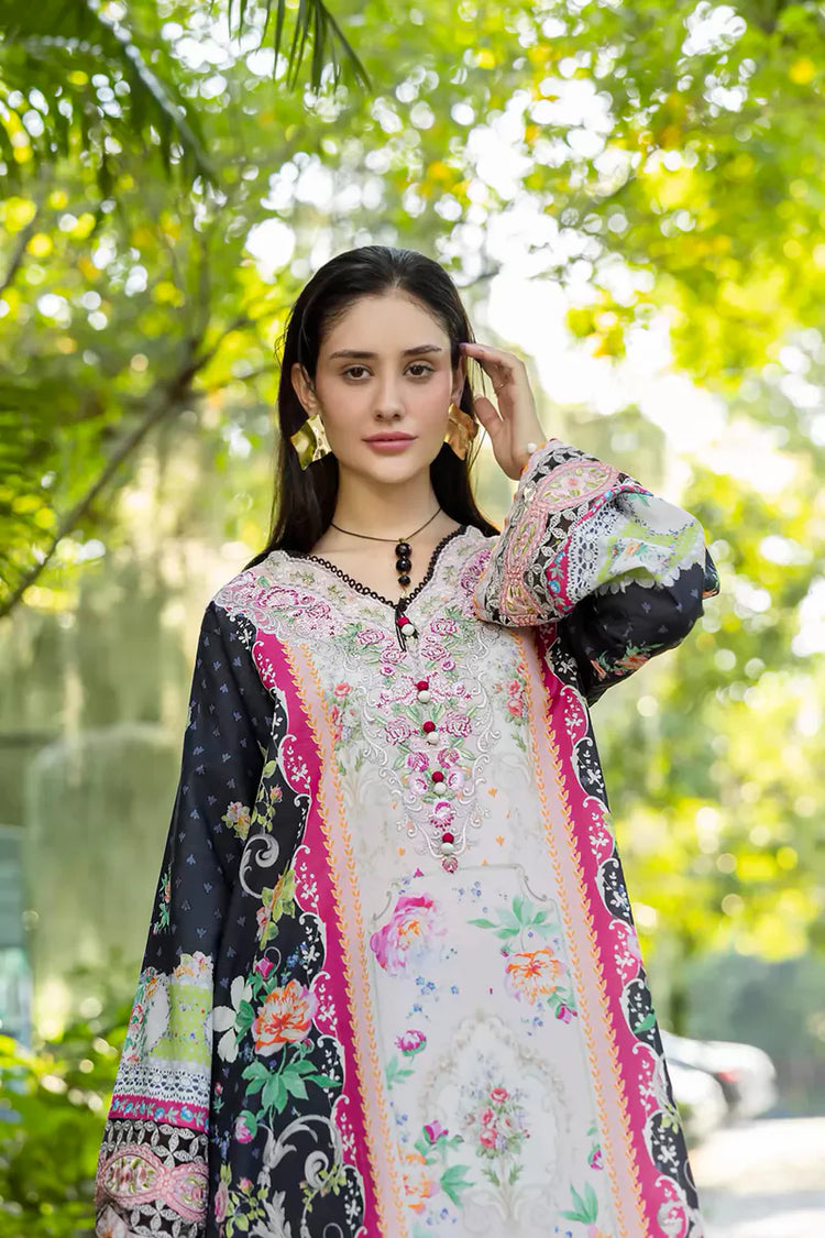 ETHEREAL BLOOM BY ROHEENAZ UN-STITCHED 3PC | Nymeria