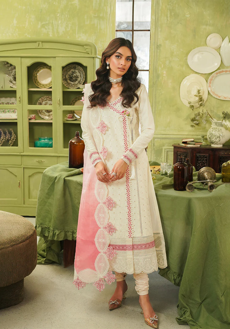 ZARQASH TRESOR UN-STICHED 3PC|ZQT 006 IDA