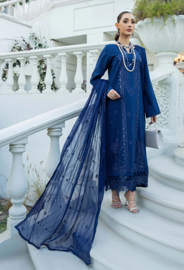 AVIVA BY HUMDUM UN-STITCHED 3PC | D-09