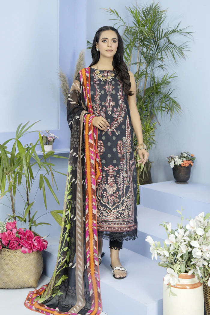 ALLURE BY JOHRA UN-STITCHED 3PC | JH-746-AU