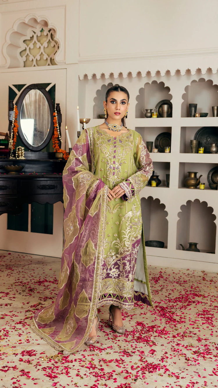 ZIRCON BY ZEBTAN UN-STITCHED 3PC | KHANZADI ZQ-02