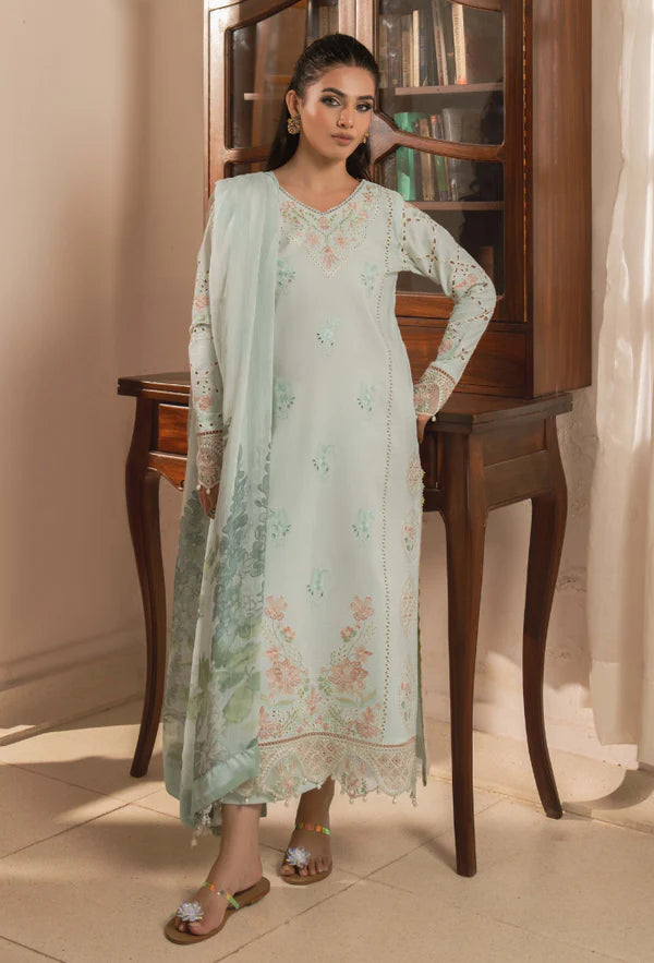 MEHRMAA BY HUMDUM UN-STITCHED 3PC | D09 Sabeen