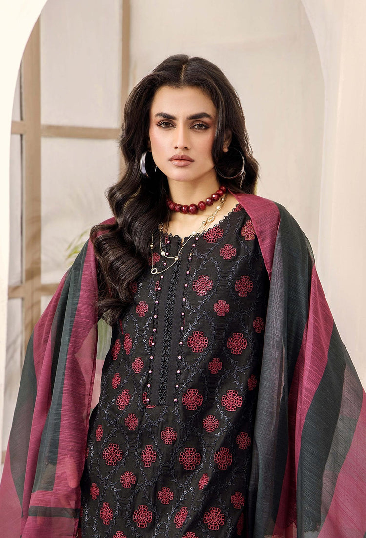 ALORA SCHIFFLI BY ADAN'S LIBAS UN-STITCHED LAWN 2025' D-02