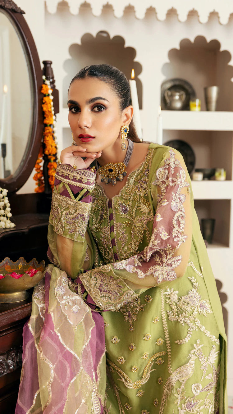 ZIRCON BY ZEBTAN UN-STITCHED 3PC | KHANZADI ZQ-02