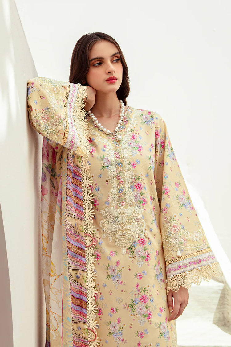 ALIF AFFORDABLE UN-STITCHED 3PC| Sunny Delight
