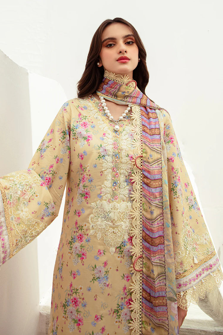 ALIF AFFORDABLE UN-STITCHED 3PC| Sunny Delight