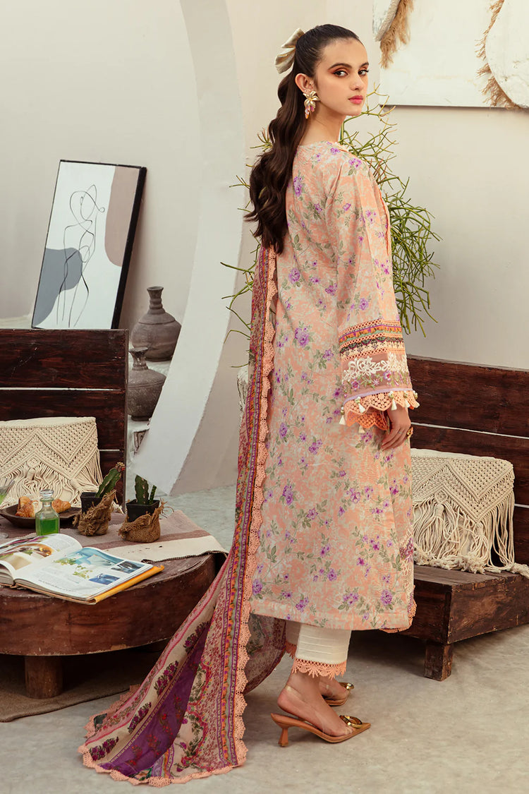 ALIF AFFORDABLE UN-STITCHED 3PC| Coral Blush