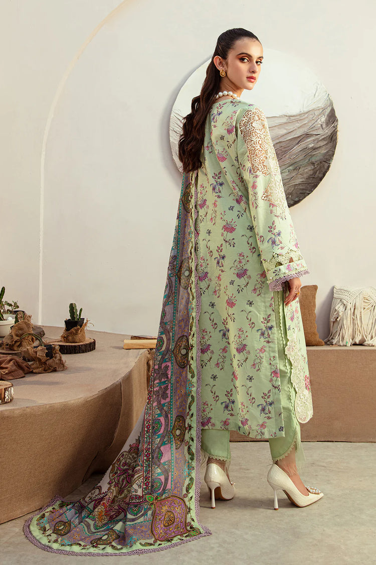 ALIF AFFORDABLE UN-STITCHED 3PC| Mint Magic