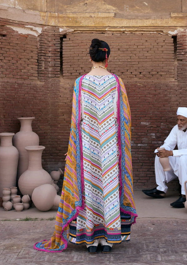 Aangan-Print Chiffon'26 By Kahf - KPS-2A YASMEEN
