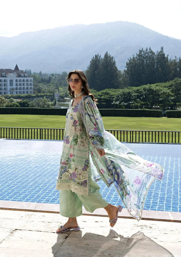 ELAF SIGNATURE EMBROIDERED LAWN 3PC | EVELINE WHISPER
