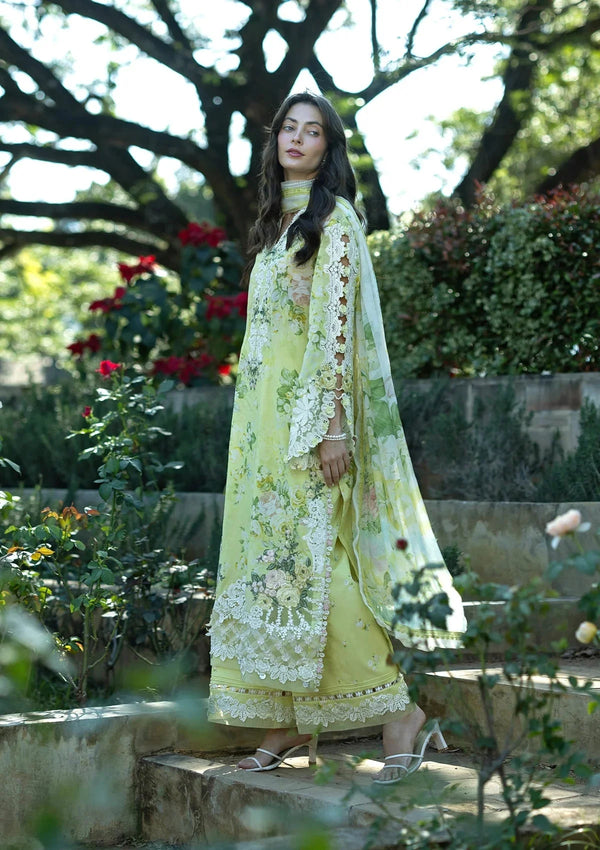 ELAF SIGNATURE EMBROIDERED LAWN 3PC | IVORY SEASON
