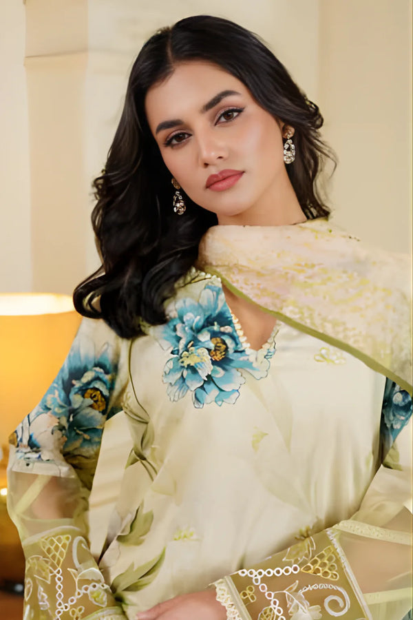 MAHVEEN BY JOHRA UN-STITCHED 3PC | JH-1136-MVN