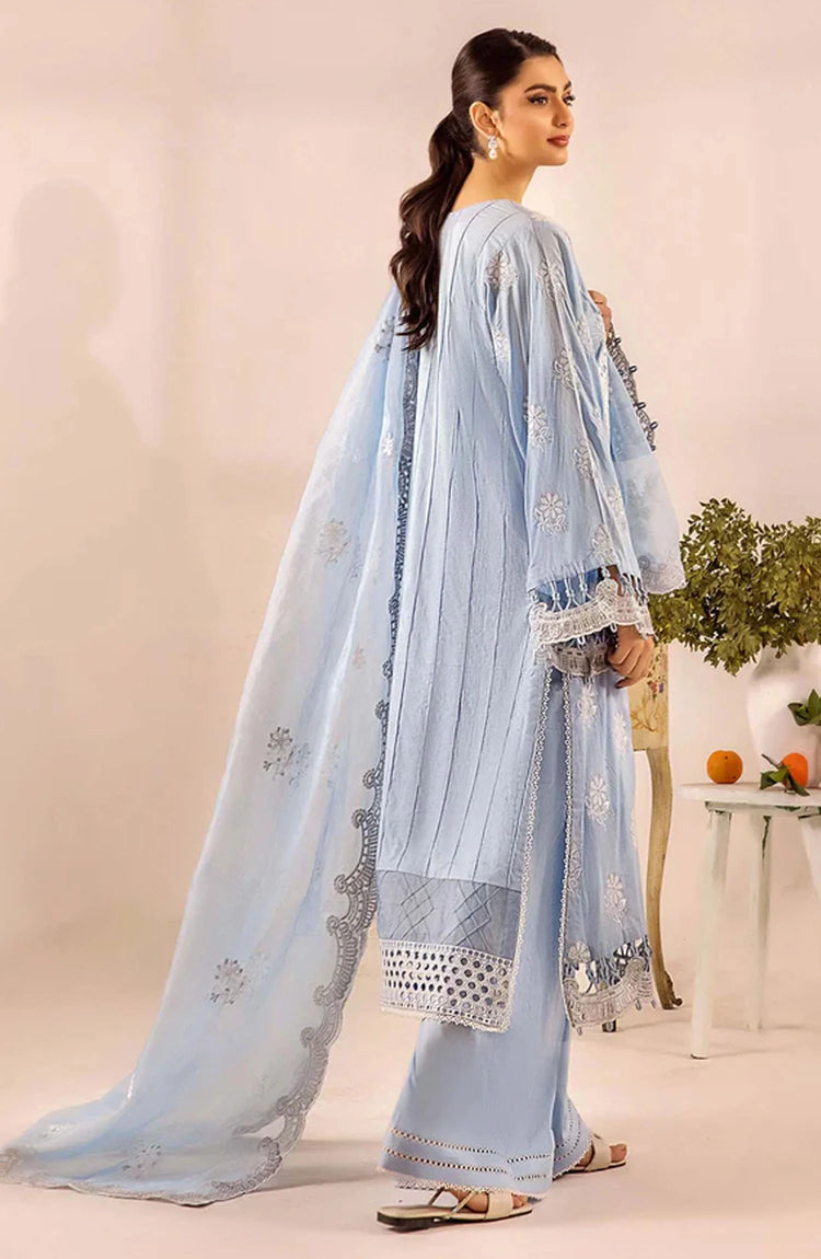 Adans Libas Embroidered Lawn Unstitched 3 Piece Suit - 4778