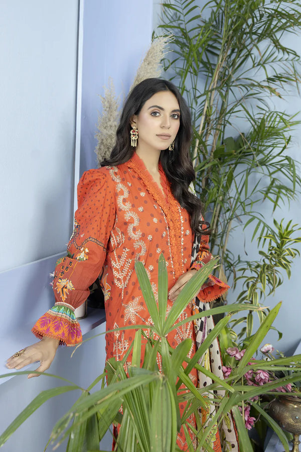 ALLURE BY JOHRA UN-STITCHED 3PC | JH-737-AU