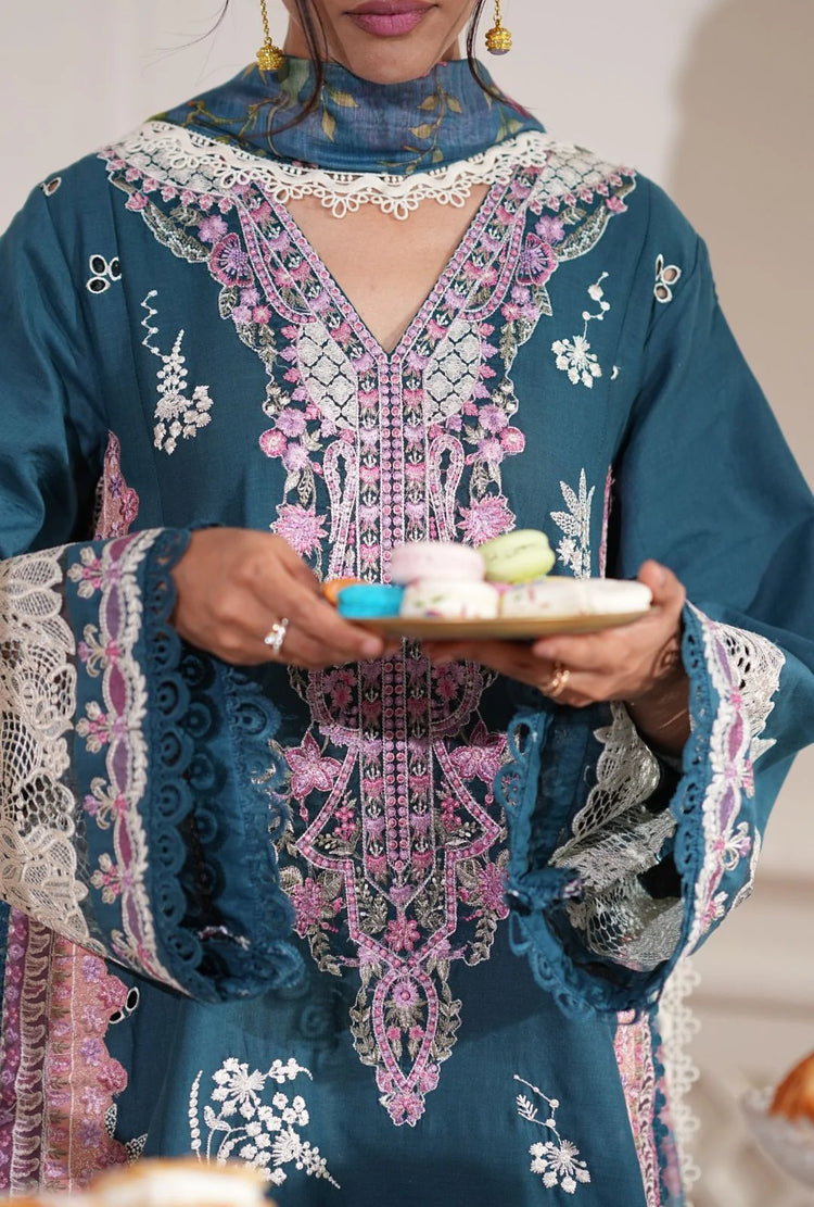 AJR SIGNATURE LAWN UN-STITCHED 3PC| CASCADE