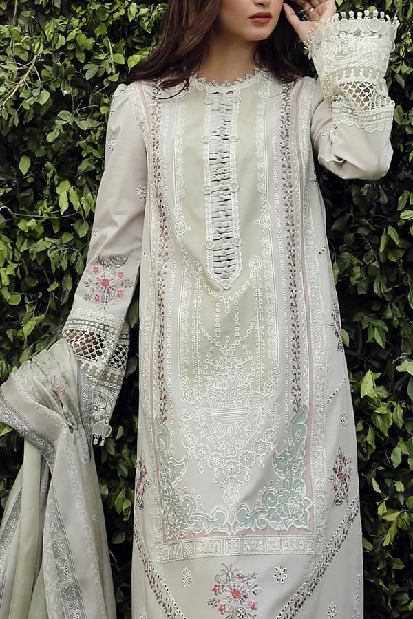 QALAMKAR FESTIVE UN-STICHED 3PC| PS-11