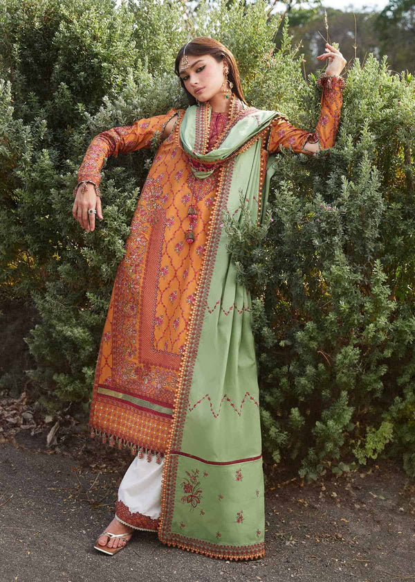 HUSSAIN REHAR LUXURY LAWN| UNSTITCHED 3PC| AMIRA
