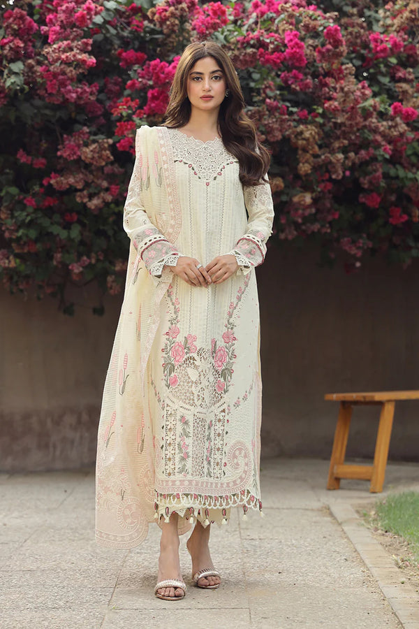 QALAMKAR FESTIVE UN-STICHED 3PC| PS-05