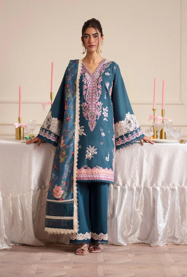 AJR SIGNATURE LAWN UN-STITCHED 3PC| CASCADE