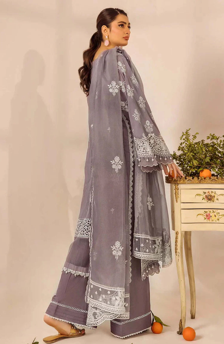 Adans Libas Embroidered Lawn Unstitched 3 Piece Suit - 4777