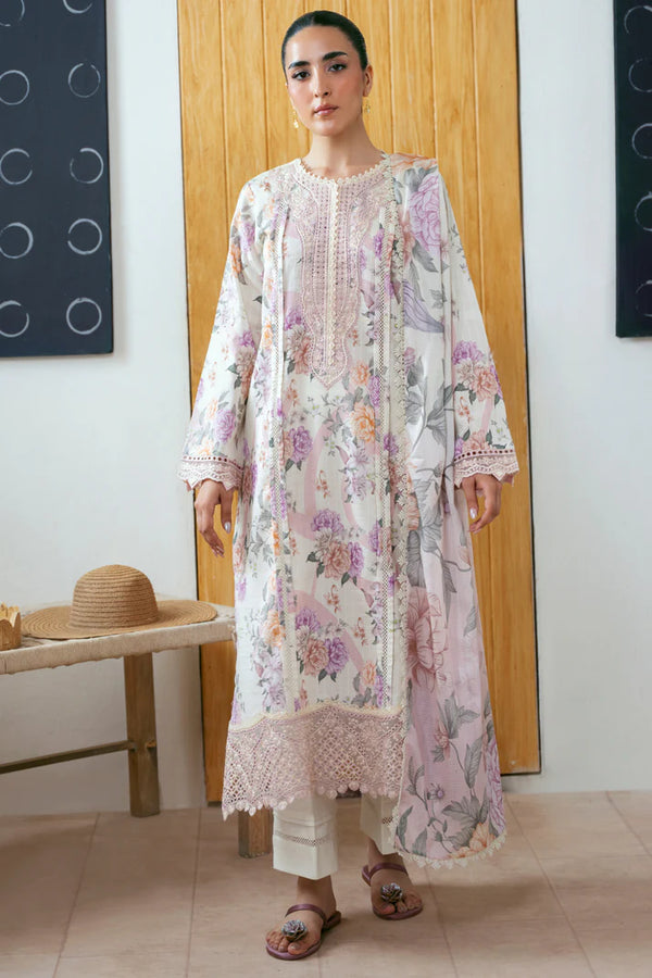 AABYAAN PRINT LUXU UN-STITCHED -SARIYA (AP-03)