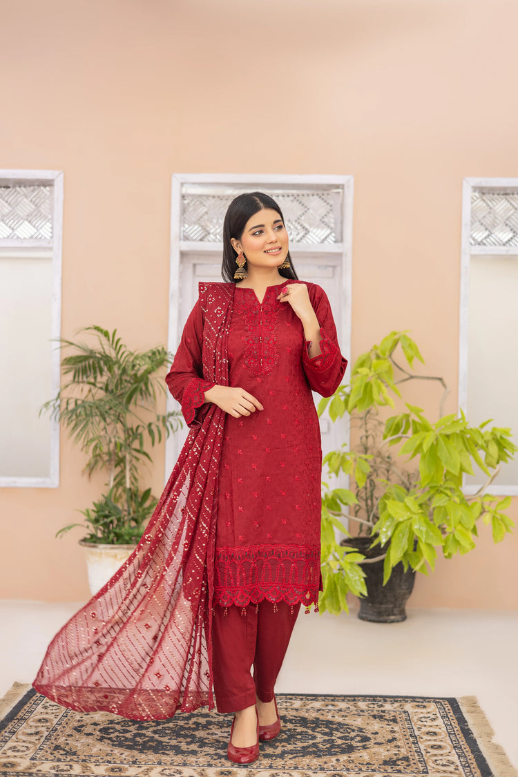 GEORGIA SEMI-STITCHED LAWN BY ZAINAB FAZLANI - MAHEROO