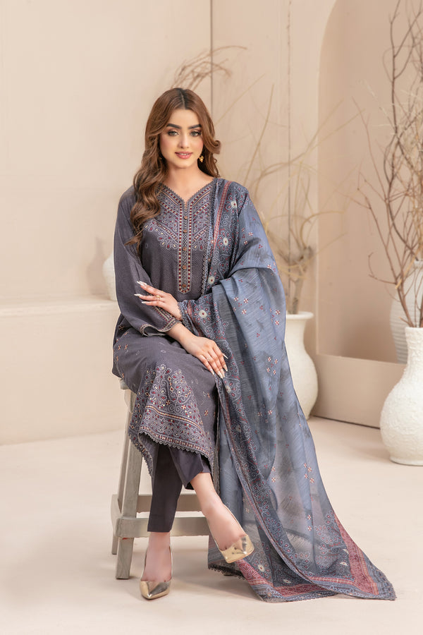 MAHLAA LAWN STITCHEDBY TAWAKKAL D-2785