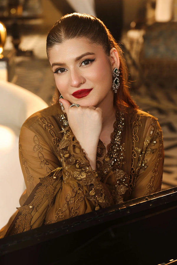 MARIA B CHIFFON WEDDING-26-205-MUSTARD