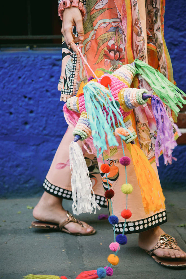 LA DOLCE BY HEMLINE UN-STITCHED 3PC | PEACH POPPIES