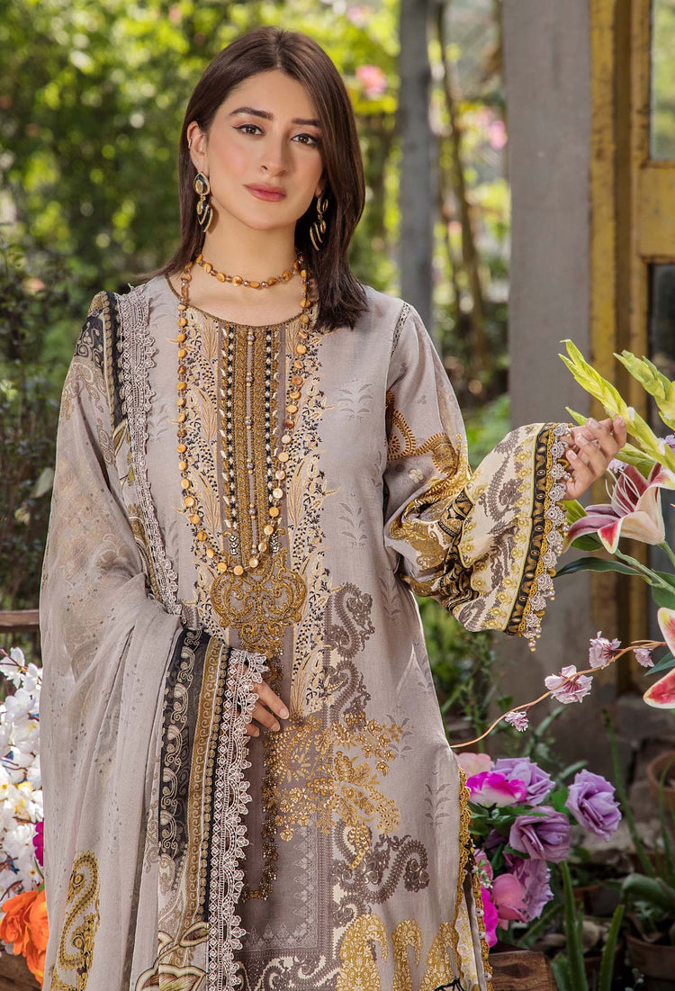 JASMINE UN-STITCHED LAWN ADAN LIBAS -2364